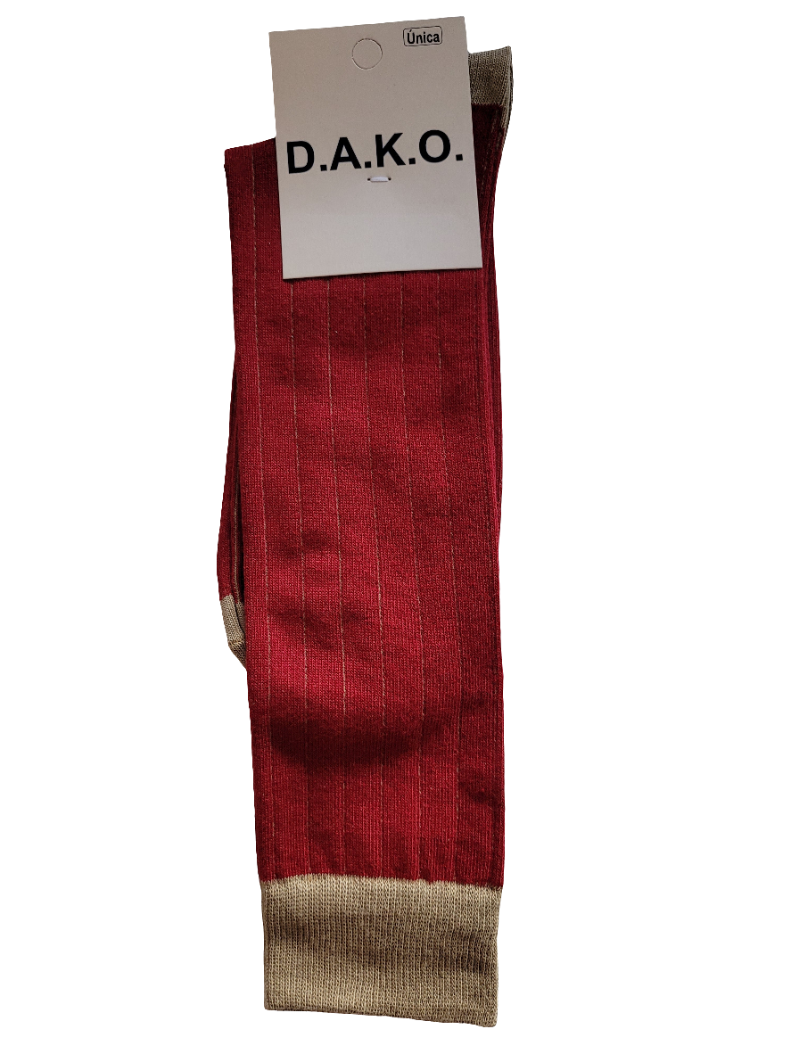 CALCETINES CANALE GRANATE/BEIGE
